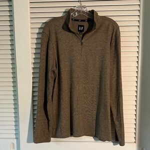 GAP Men's Zip-Up Sweater in Brown